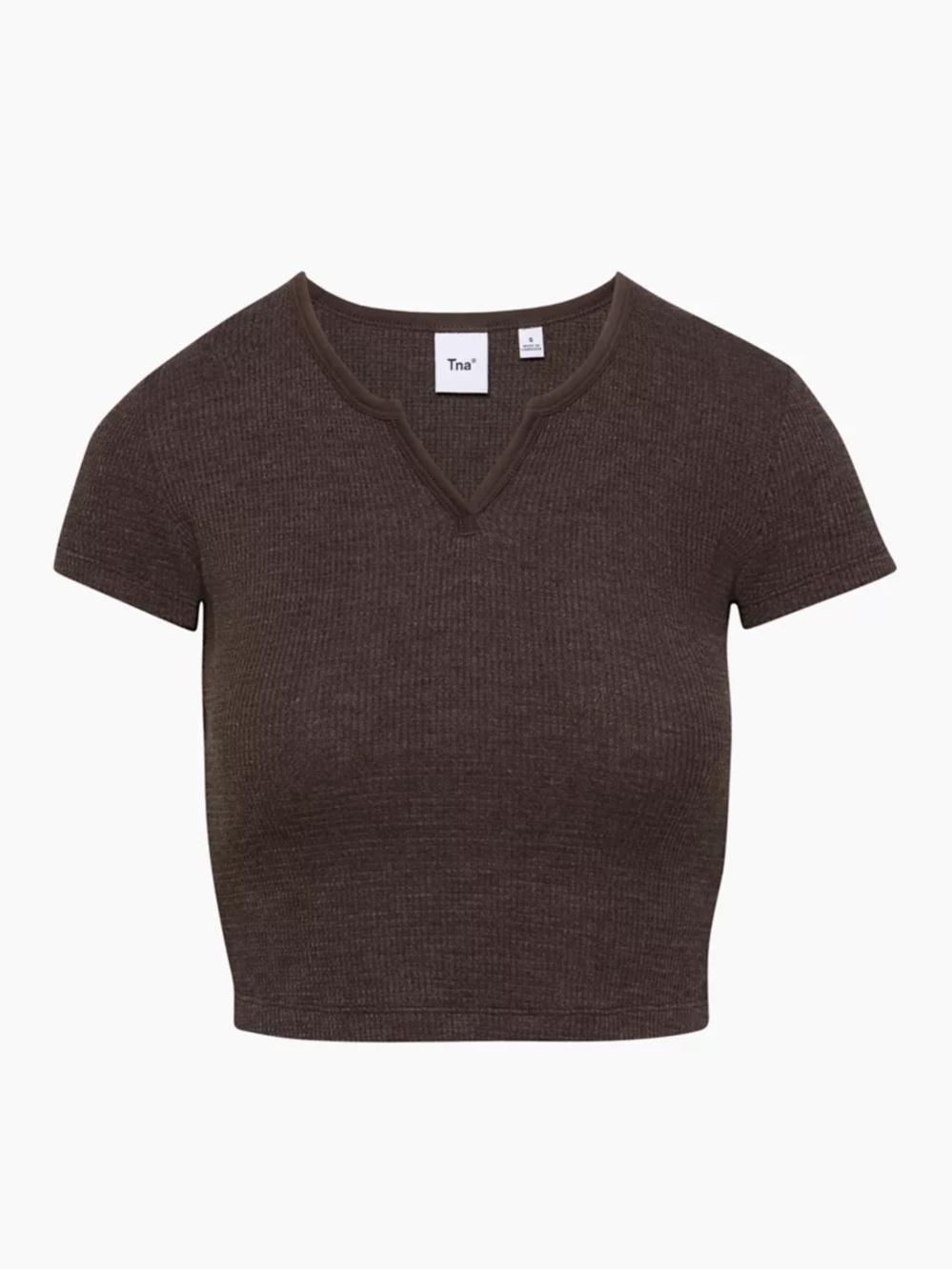 NWT Waffle Notch Tee